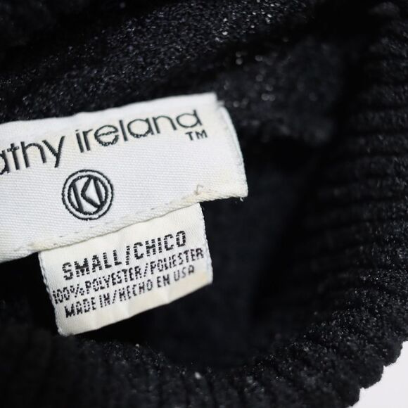 Kathy Ireland Black Turtleneck Vintage Knit Sweater Small - Picture 8 of 8